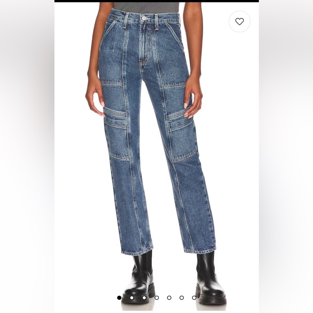 AGOLDE I US 25 (W28) Cooper Cargo Denim Jean I mid-wash blue - Picture 1 of 11
